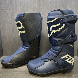 Fox Racing Comp Boots Mens Size US 12 Motocross ATV Blue - Foto 1 di 6