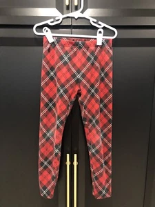 Polo Ralph Lauren Girls Red Plaid Leggings Size 6 - Picture 1 of 7