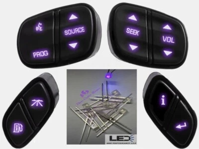 Kit de actualización LED púrpura DiY - Controles/interruptores del volante GM Foto 1 de 4