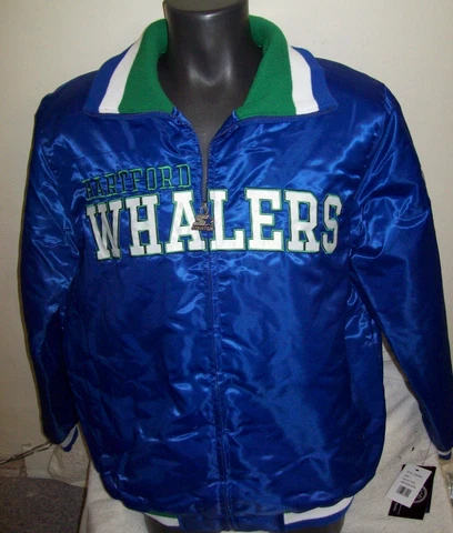 HARTFORD WHALERS Starter NHL Full Zip  Jacket GREEN   M L XL 2X Cover