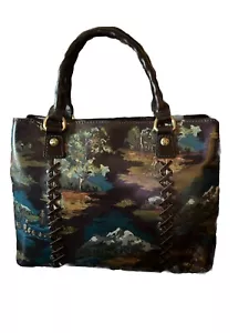 Patricia Nash Dorothy borsa a tracolla/pelle con sacchetto antipolvere cioccolato nuova con etichetta - Foto 1 di 5