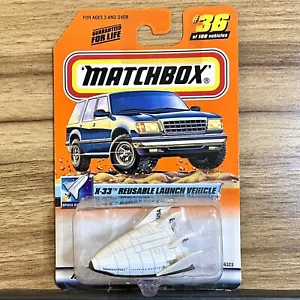 Matchbox #36 X33 Reusable Launch Vehicle With MB 2000 Logo On Side New On Card - Picture 1 of 1