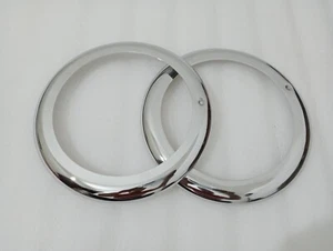 Headlight Retaining Set Bezel Chrome Rim Trim 8" For Willys Jeeps Truck |Fit For - Picture 1 of 13