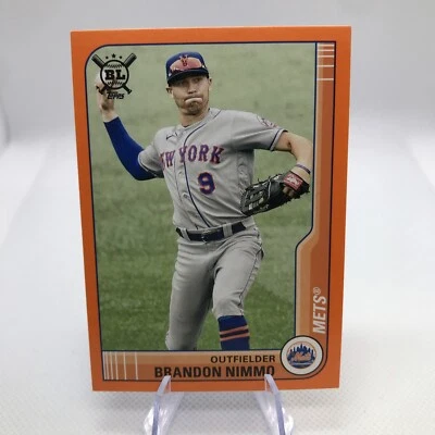 2021 Big League Base Orange #230 Brandon Nimmo - New York Mets - Image 1 of 2
