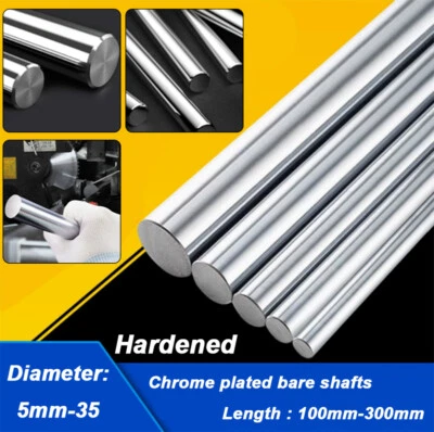Albero lineare Ø=5/6/7/8mm~32mm cromato asta tonda temprata acciaio barra liscia - Immagine 1 di 4