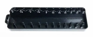 GOLIATH INDUSTRIAL TOOL SAE BLACK 1/4" DRIVE SOCKET TRAY RACK HOLDER 22 SOCKETS - Picture 1 of 1
