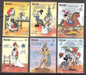 St. Vincent Bequia 1989 Disney French Revolution Bicent. MNH (SC# 268-273) - Picture 1 of 1