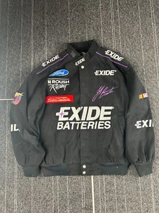1999 Vintage Jeff Burton NASCAR Exide Batteries JACKET XL Ford MInt Condition - Picture 1 of 8