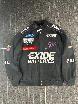 1999 Vintage Jeff Burton NASCAR Exide Batteries JACKET XL Ford MInt Condition Foto 1 de 4