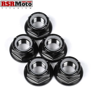 M10x1.25 Titanium Nyloc Self Locking Sprocket Nuts Aprilia, Ducati, Honda etc x5 - Picture 1 of 3