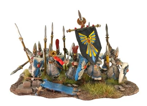 warhammer Fantasy Old world "age of sigmar" High elf pickman spearman X10#1 base - Imagen 1 de 2