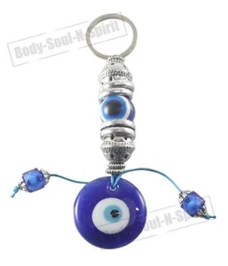 Schlüsselanhänger GLÜCK blau böser Blick griechisch türkisches Auge Ring Amulett Anhänger Charm - Bild 1 von 7