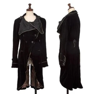 Jean-Paul GAULTIERJean Paul GAULTIER Piping Corset Velvet Napoleon Coat Size ... - Picture 1 of 12
