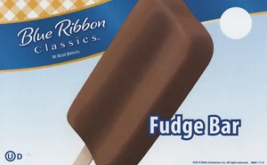 Blue Ribbon Classics Fudge Bar Ice Cream Sticker Decal 8"x5" - Picture 1 of 1