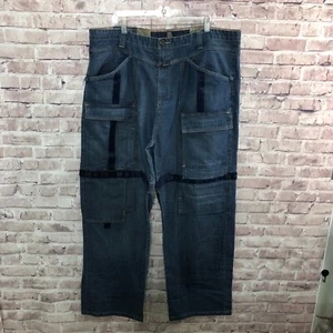 Marithe Francois Girbaud Jeans Men 44M Baggy Cargo Hip Hop Y2K Shuttle Tape FLAW - Picture 1 of 24