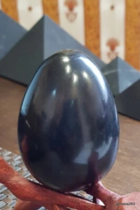 Huevo Hungit 8 cm pulido original de la MINA ZAZHOGINSKY! Huevo de shungite - Imagen 1 de 6