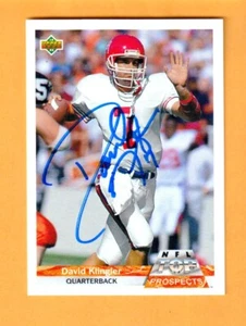 David Klingler Houston Cougars AUTO Signed 1992 Upper Deck Card - Picture 1 of 2