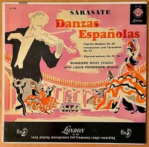 RUGGIERO RICCI Danzas Espanolas Persinger UK LONDON 1954 LP RARE EX - Picture 1 of 2