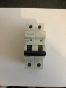 MEM EATON C10 10 AMP 10KA  MCH210  DOUBLE POLE MCB CIRCUIT BREAKER - Picture 1 of 1