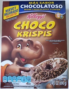 NEW KELLOGG'S CHOCO KRISPIS CEREAL 25 OZ BOX FROM MEXICO - Picture 1 of 1