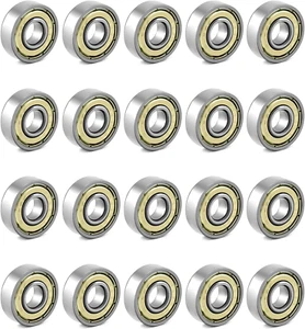Cuscinetti A Sfera 608Zz 20 Pz Doppia Protezione Per Pattini In Linea 8x22 x7Mm - Foto 1 di 7