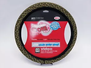 Bell Universal Studded Gem Hyper-Flex Core Steering Wheel Cover 97182 9 CHEETAH - Foto 1 di 4