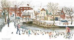 Charity Weihnachtskarten Guildford Porridge Pot Alley Pk 10 Karten. N. Eczema Soc - Bild 1 von 5
