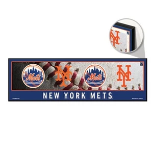 NEW YORK METS RETRO LOGO'S COOPERSTOWN COLLECTION WOOD SIGN 9"x30" NEW WINCRAFT - Picture 1 of 1