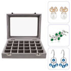  Portable Transparent Window Jewelry Storage Box Case Organizer Ring