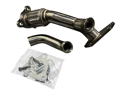 EWG External Wastegate Up Pipe Dump Tube For Subaru WRX STi 38mm 40mm 3 Bolt - Image 1 of 4