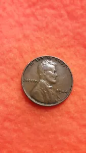 1944 wheat penny no mint mark-/rim error L in liberty-very good cond - Picture 1 of 3