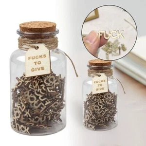 Jar of F*cks F*cks to Give Gift Jar for Valentine'S Day Bad Mood Ven W/ Bottle - Picture 1 of 15