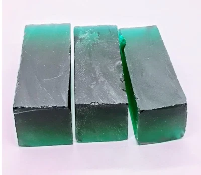 Faceting Rough Emerald Rich Green Nano Blocks Laboratory Grown - Image 1 of 2