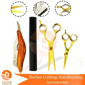 Friseurkollektion Friseurschere Schnurrbartschere Rasieren Rasierkamm - Bild 1 von 4