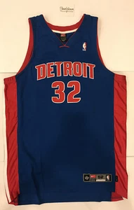 Champion Richard RIP Hamilton Detroit Pistons NBA Authentic Nike Jersey Size 52 - Picture 1 of 2