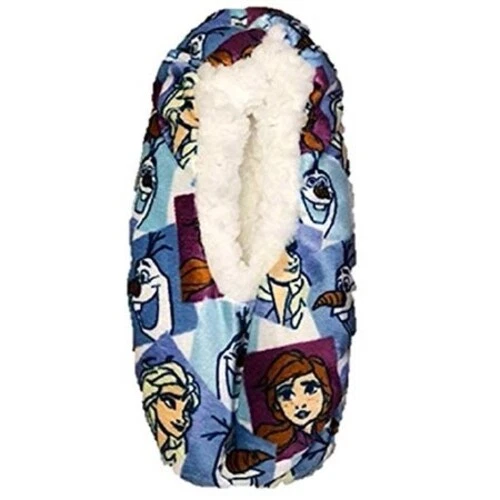 Disney Frozen Fuzzy Babba Zapatilla Calcetines Talla M/L Azul 1 Par Agarre Parte Inferior  Foto 1 de 1