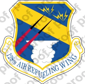 Sticker USAF 128th Air Refueling Wing - Bild 1 von 1