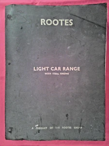 ROOTES Factory Workshop Manual WSM145 Sceptre Vogue Minx Alpine Rapier Gazelle - Picture 1 of 8