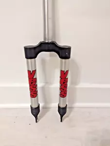 Yess BMX 20" Forks Chrome 1990s Vintage Mid School Silver - Picture 1 of 6