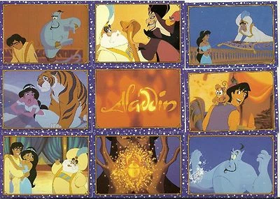 ALADDIN - 1993 PANINI - JUEGO COMPLETO DE 100 + JUEGO DE PEGATINAS + JUEGO DE CARTAS - JAZMÍN Foto 1 de 4