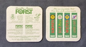 Vintage sottobicchiere Birra FORST KRONEN SIXTUS V.I.P. Spezialbier Brauerei - Picture 1 of 2