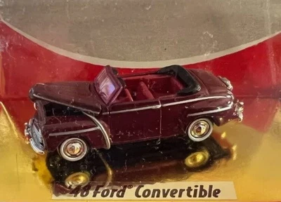 Classic Metal Works 30102 HO Mini Metals Burgundy 1948 Ford Convertible Car - Image 1 of 2