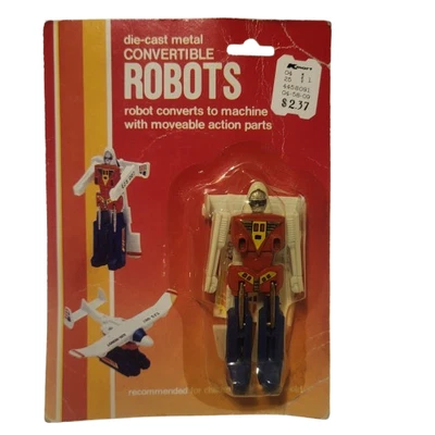 Rare VTG Die-Cast Metal Convertible ROBOTS Transforms to Sea Plane Taiwan *MOC* - Image 1 of 4