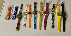 Lote de 11 relojes de novedad de colección Disney McDonald Jurassic Spider-Man y más - Imagen 1 de 3