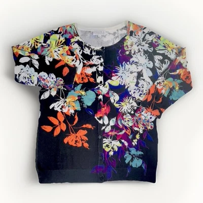 Joseph Long Sleeve Woman’s M ,Multi Color Cardigan Lightweight Button Up Sweater - Image 1 of 4