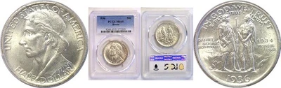 1936 Boone Commemorative Half Dollar  -  PCGS MS-65 - Image 1 of 3