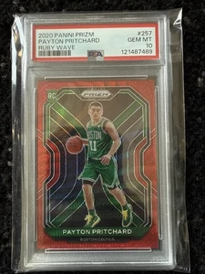 PAYTON PRITCHARD RUBY WAVE PRIZM ROOKIE CELTICS 2020-21 Prizm RC PSA 10 - Picture 1 of 2