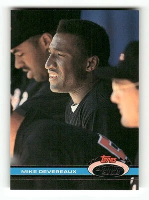 1991 Topps Stadium Club #555 Mike Devereaux NM-MT+ Orioles BXCP21 - Image 1 of 2