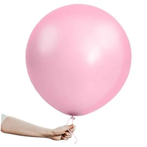 , 15 Pack of 18 Inch Large Pastel Pink Latex Balloons for Valentine's Day, - Picture 1 of 8