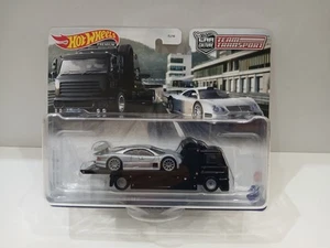 Hot Wheels Premium Team Transport 1997 Mercedes-Benz CLK-GTR & Fleet Street - Picture 1 of 6